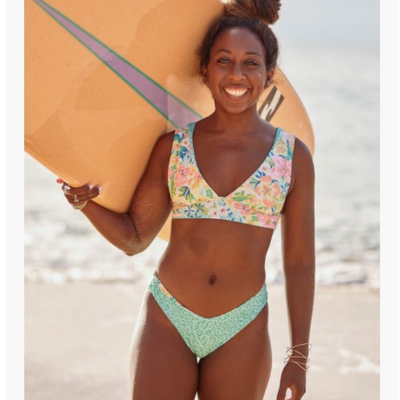 Billabong Sweet Tropics Reversible Fiji Cheeky Bikini Bottoms - Picture 11 of 16